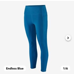 Patagonia Maipo 7/8 Stash Tights in Endless Blue Size XL. NWT